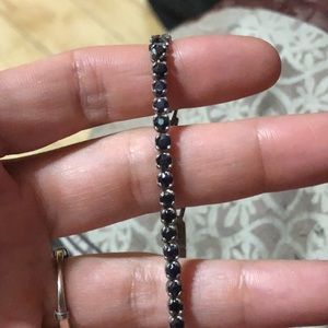 Sterling silver tennis bracelet